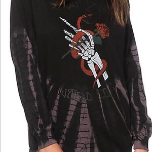 Obey long sleeve tie dye shirt